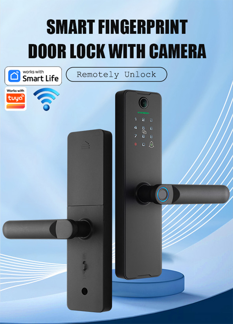 WF-X8 Smart Lock with Fingerprint,Card & Password - Image 2