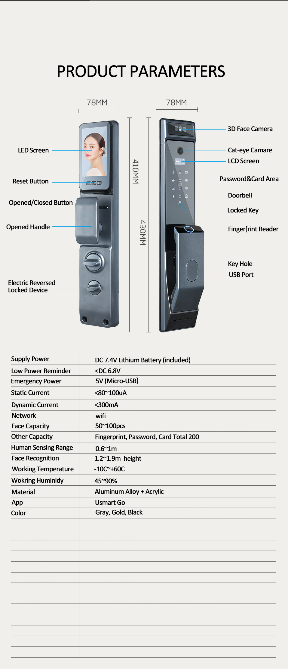 WF-MY3 Novexa VisionGuard 3D Smart Lock - Image 15
